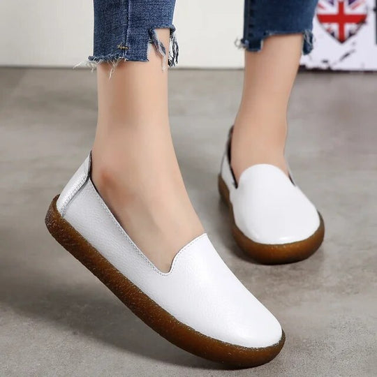 stylische Leder-Loafer