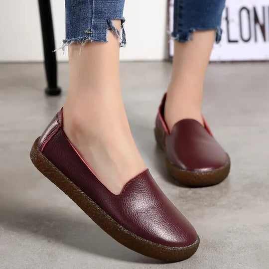 stylische Leder-Loafer