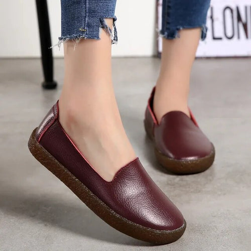 stylische Leder-Loafer