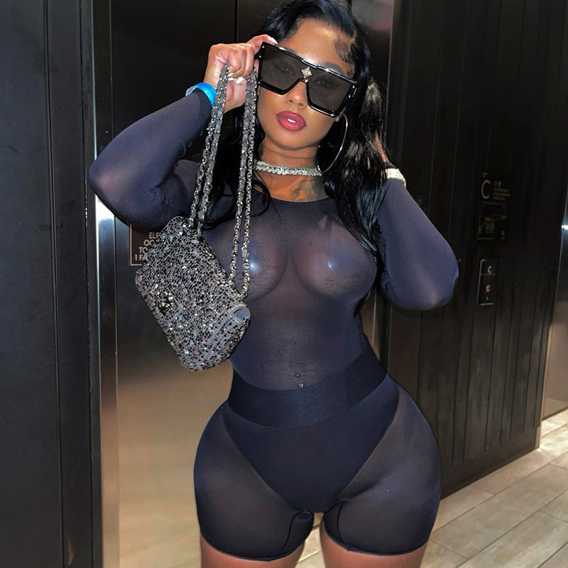 Heidi-Mode | Durchsichtige Mesh Playsuits