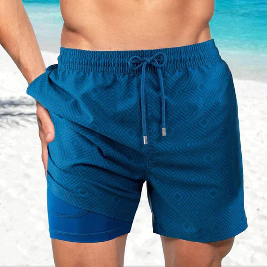 Heidi-Mode | Schwarze Flamingo Aquaflex Badeshorts