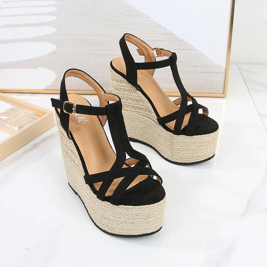 Heidi-Mode | Plateau High Heels Sandale