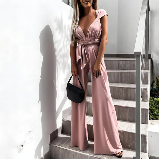 Sommerlicher Jumpsuit mit weitem Bein