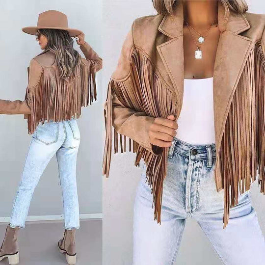 Heidi-Mode | Trendige Fransenjacke für Damen