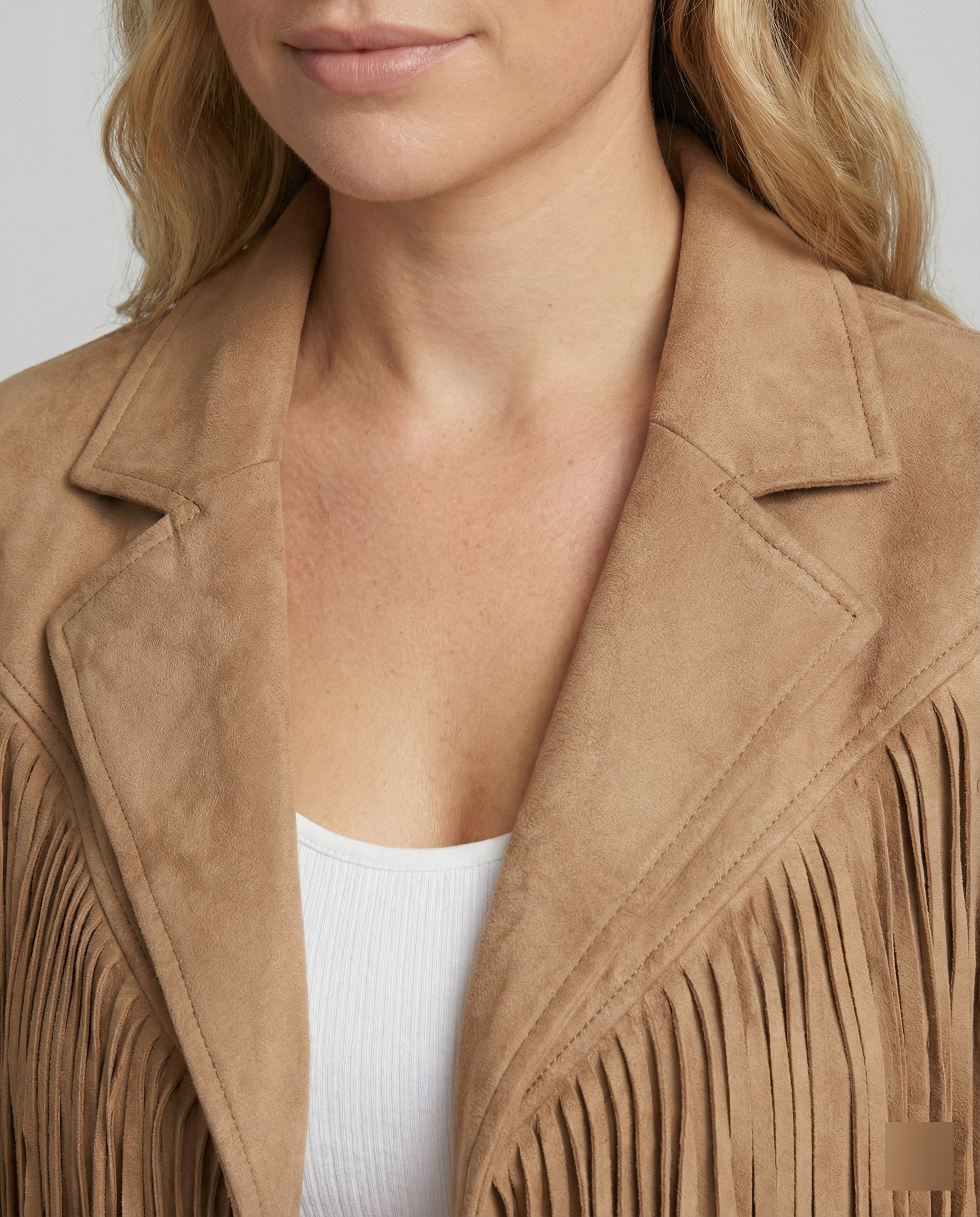 Heidi-Mode | Retro Chic Jacke Mit Fransen