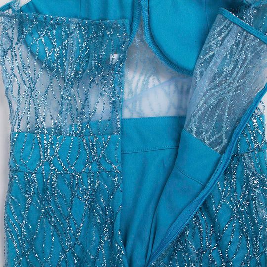 Heidi-Mode | Off Shoulder Glitzer Spitzekleider