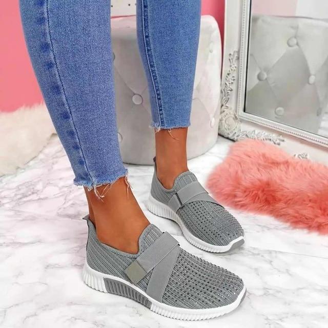 Slip-On-Sneaker für Damen mit Klettverschluss | Verbessern Sie Ihre Laufhaltung!