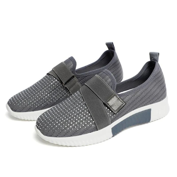 Heidi-Mode | Slip-On Damen Klett-Sneaker