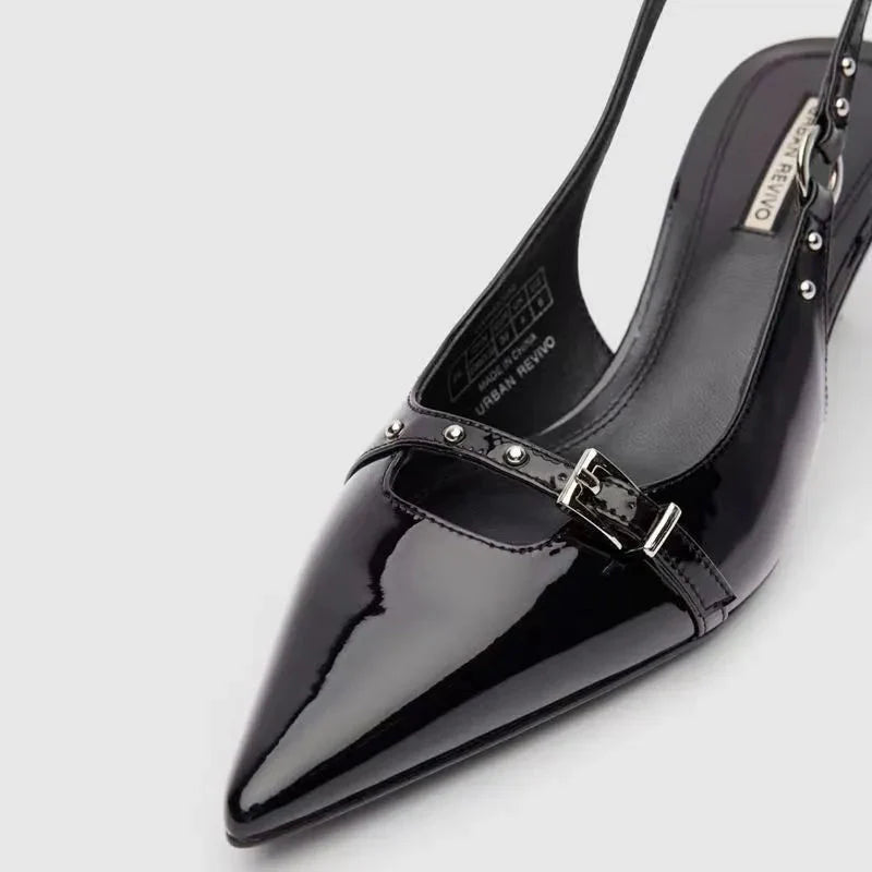 Heidi-Mode | Hochhackige Sandalen Schnalle Punk Stil Stiletto Spitz Zehe Sexy Mode Damen Schuhe Luxus Sandalen Damen Designer