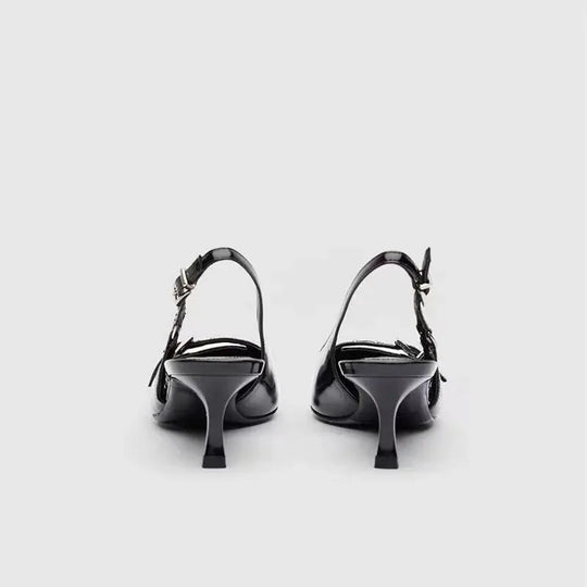 Heidi-Mode | Hochhackige Sandalen Schnalle Punk Stil Stiletto Spitz Zehe Sexy Mode Damen Schuhe Luxus Sandalen Damen Designer