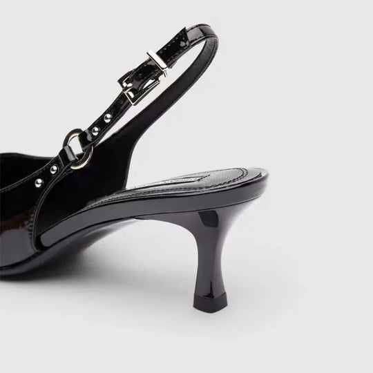 Heidi-Mode | Hochhackige Sandalen Schnalle Punk Stil Stiletto Spitz Zehe Sexy Mode Damen Schuhe Luxus Sandalen Damen Designer