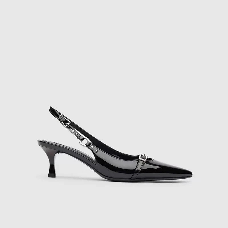 Heidi-Mode | Hochhackige Sandalen Schnalle Punk Stil Stiletto Spitz Zehe Sexy Mode Damen Schuhe Luxus Sandalen Damen Designer
