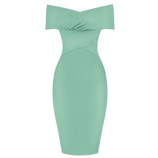 Schulterfreies Bodycon Partykleid