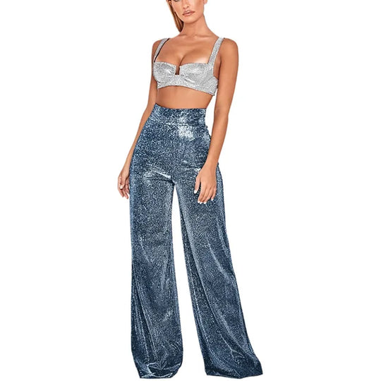Stilvolle hochtaillierte Hose