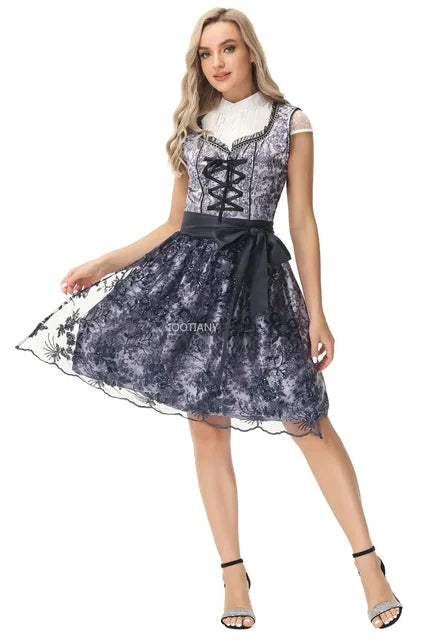 Heidi-Mode Bayerisches Oktoberfest Dirndl Trachtenkleid