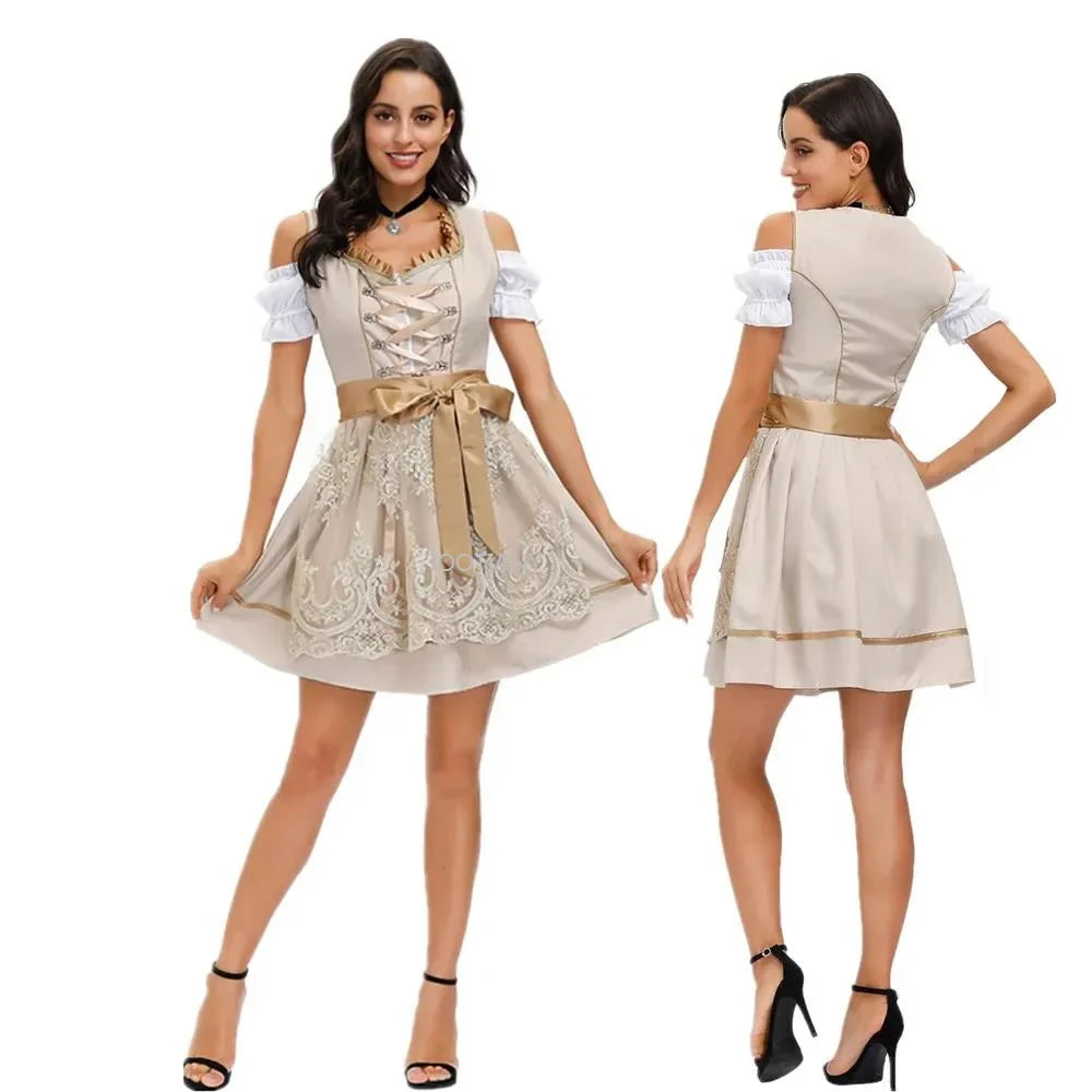 Heidi-Mode Bayerisches Oktoberfest Dirndl Trachtenkleid