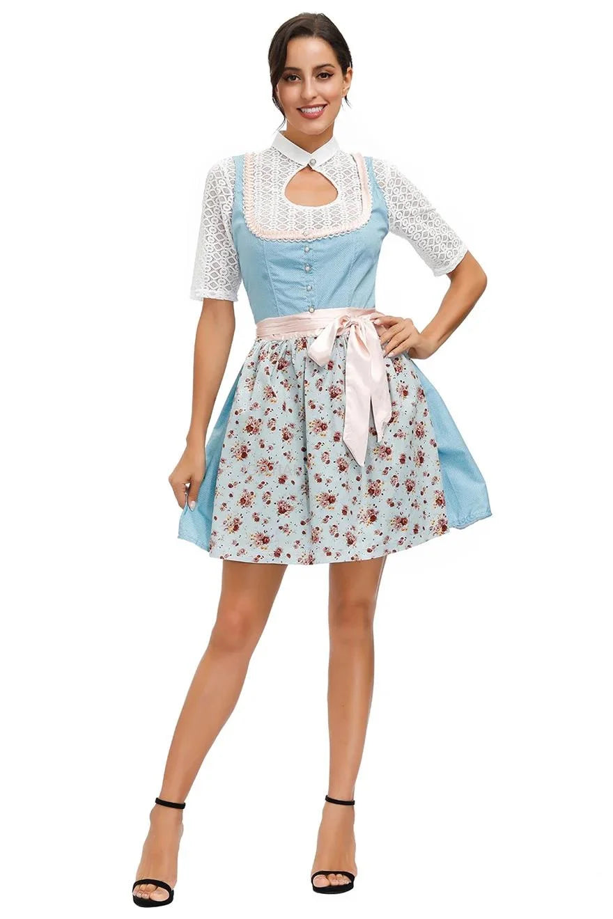 Heidi-Mode Bayerisches Oktoberfest Dirndl Trachtenkleid