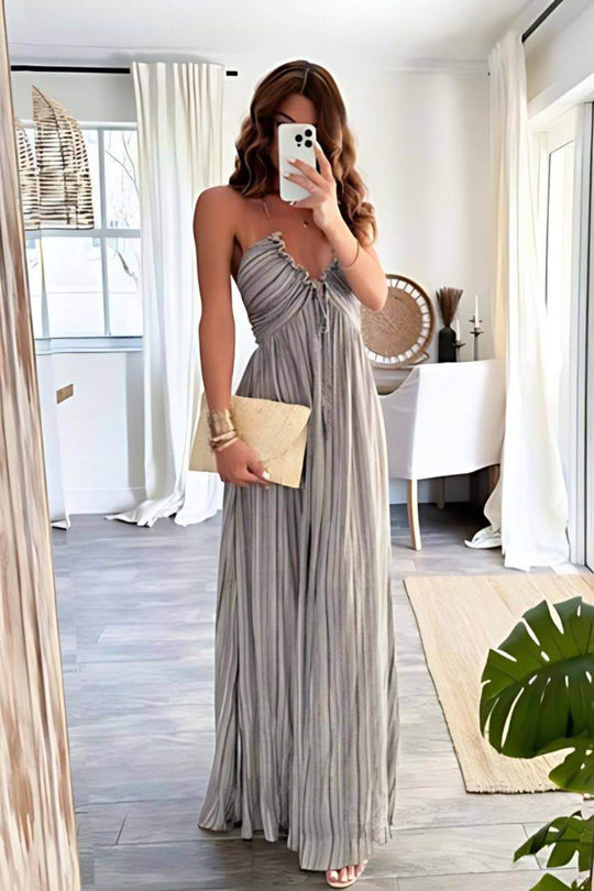 Heidi-Mode | Flirty Halsansatz Maxi Kleid