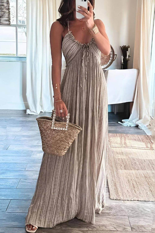 Heidi-Mode | Flirty Halsansatz Maxi Kleid