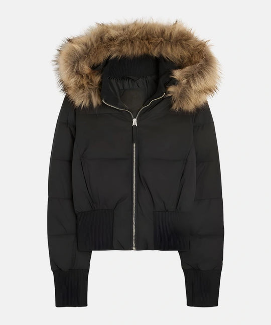 Damen Gesteppt Winterjacke mit Warm & Abnehmbarer Kapuze | Heidi-Mode