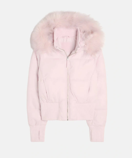 Damen Gesteppt Winterjacke mit Warm & Abnehmbarer Kapuze | Heidi-Mode