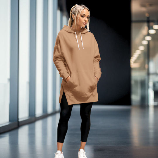 Übergroßes Hoodie-Kleid