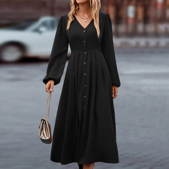 Elegantes Herbst-Kleid