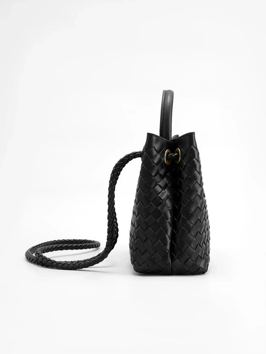 Heidi-Mode | Schwarze Handtasche mit Handgriff