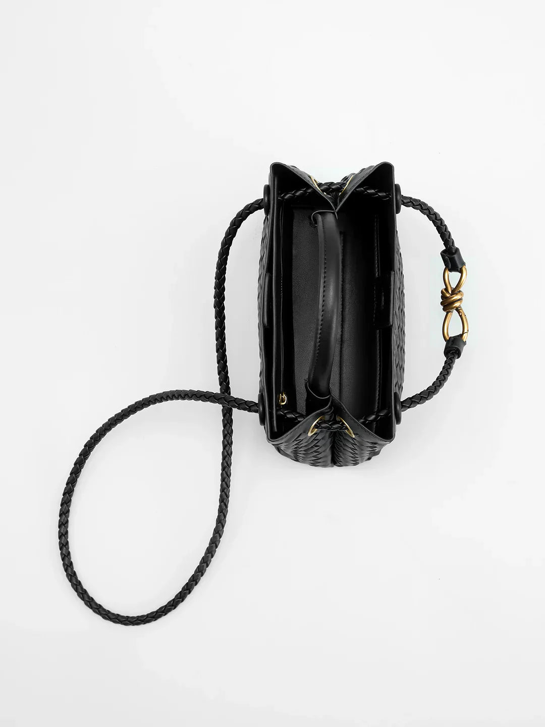 Heidi-Mode | Schwarze Handtasche mit Handgriff