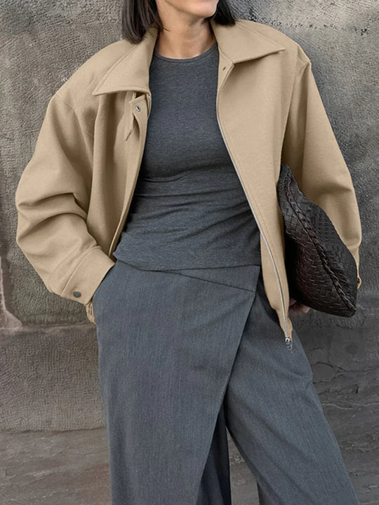Heidi-Mode | Schlichtes Zip Polo Jacket