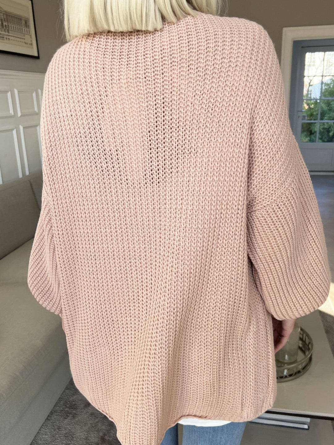 Heidi-Mode | Kurze Strickjacke mit Ballonärmeln