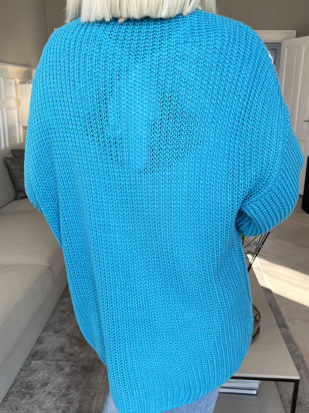 Heidi-Mode | Kurze Strickjacke mit Ballonärmeln