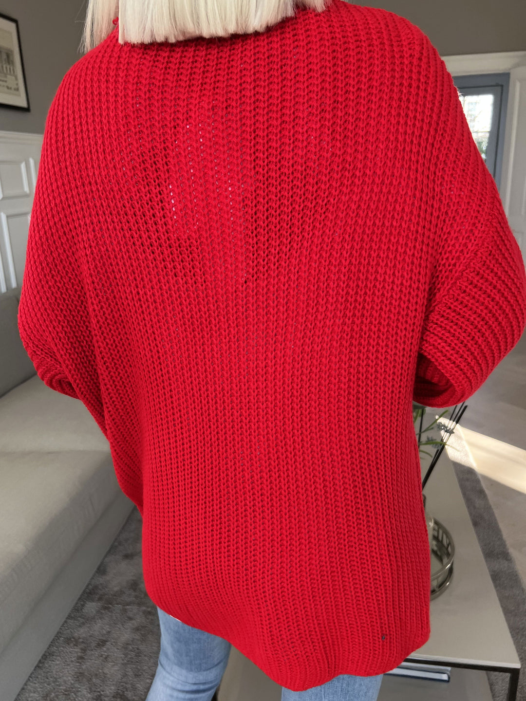 Heidi-Mode | Kurze Strickjacke mit Ballonärmeln