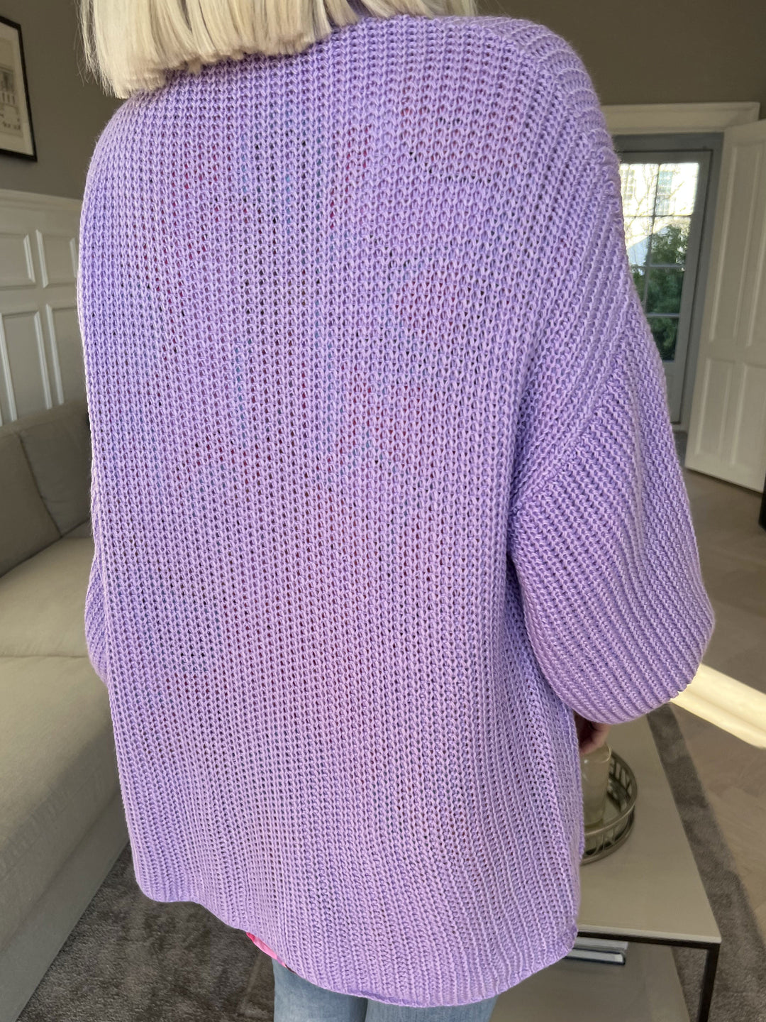 Heidi-Mode | Kurze Strickjacke mit Ballonärmeln