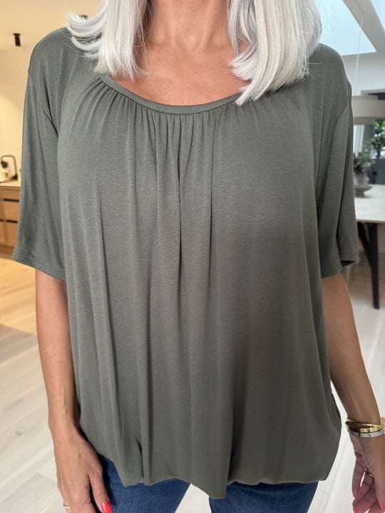 Heidi-Mode | Basic T-Shirt mit Gummizug