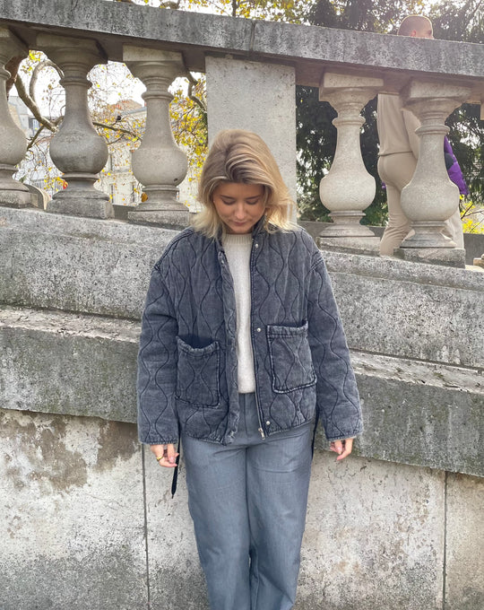Heidi-Mode | Graue Jacke Mit Großen Taschen Bequemer Stil Für Die Kalte Jahreszeit Must Have Für Jeden Anlass