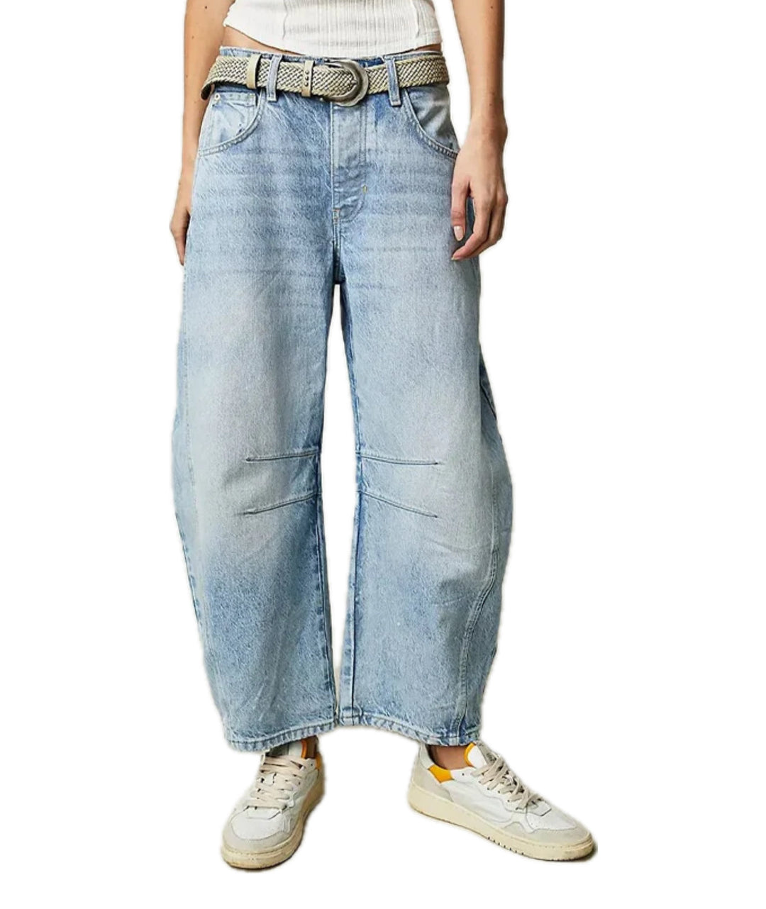 Heidi-Mode | Damen Casual Baggy Hosen Denim