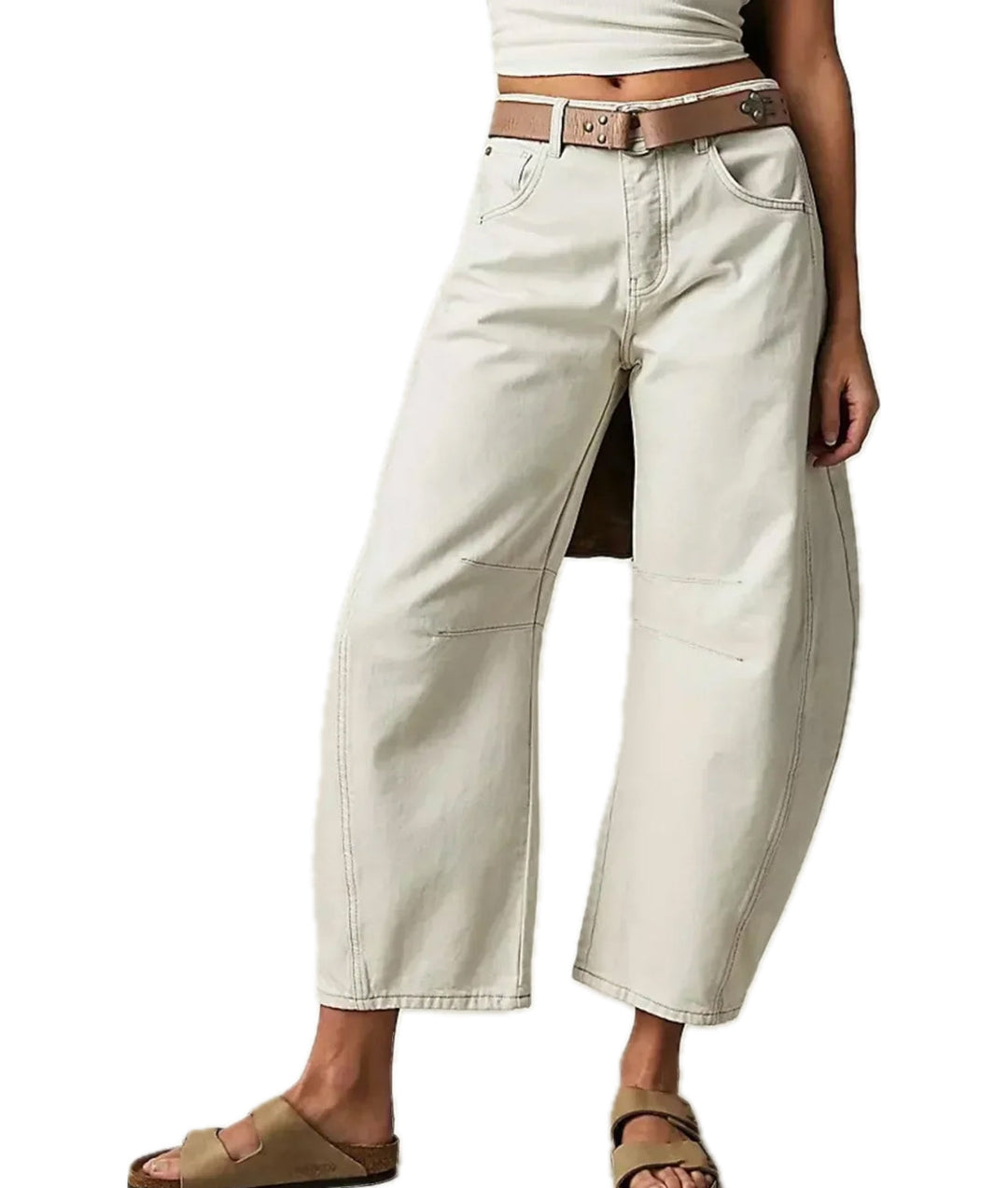 Heidi-Mode | Damen Casual Baggy Hosen Denim