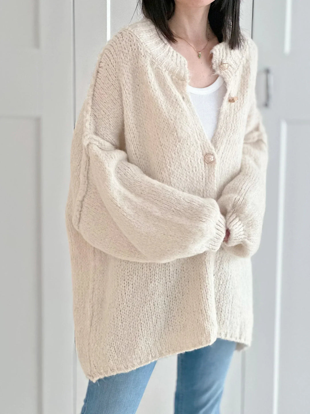 Kuschelige Strickjacke für Frauen