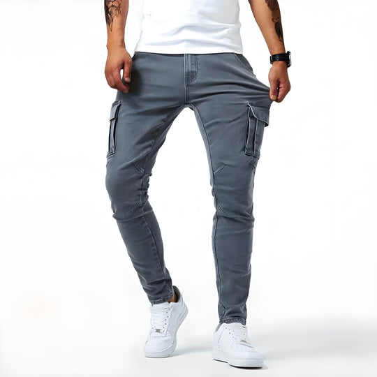 Heidi-Mode | Stretch Denim Cargo-Hose