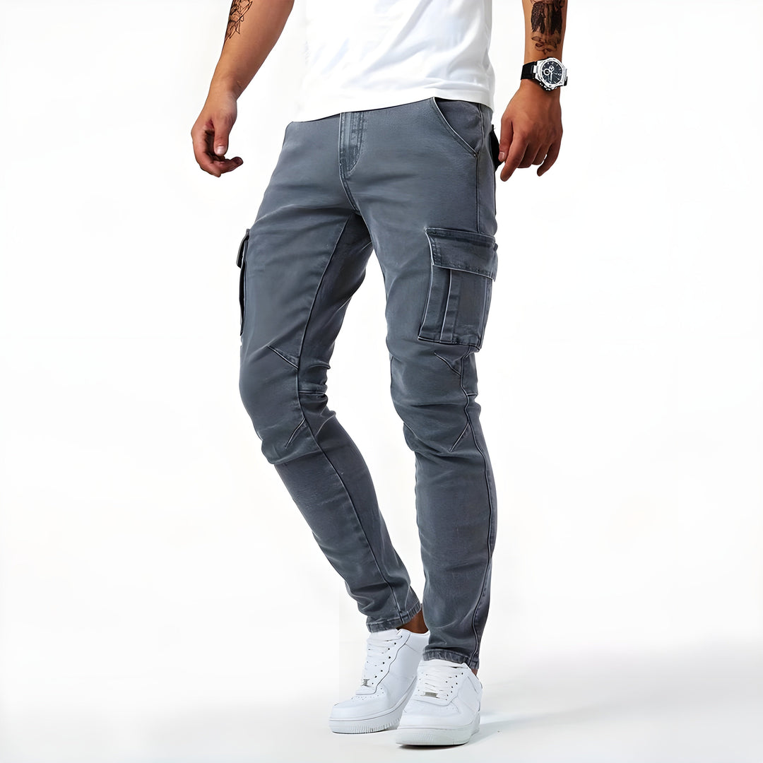 Heidi-Mode | Stretch Denim Cargo-Hose