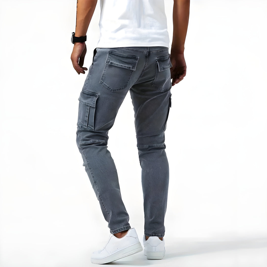 Heidi-Mode | Stretch Denim Cargo-Hose