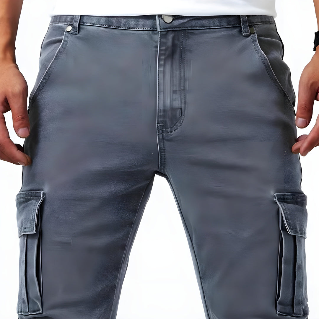 Heidi-Mode | Stretch Denim Cargo-Hose