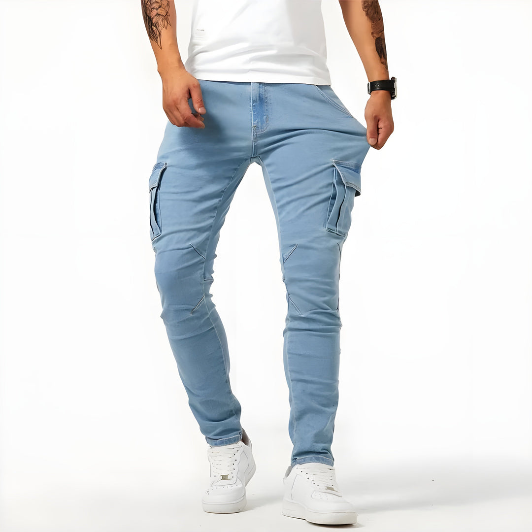 Heidi-Mode | Stretch Denim Cargo-Hose