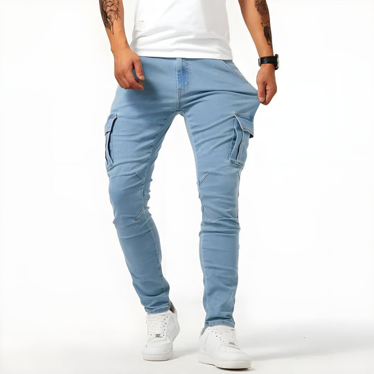 Heidi-Mode | Stretch Denim Cargo-Hose