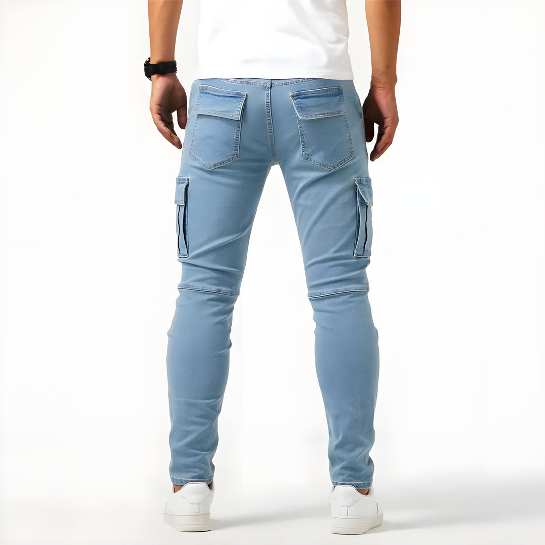 Heidi-Mode | Stretch Denim Cargo-Hose