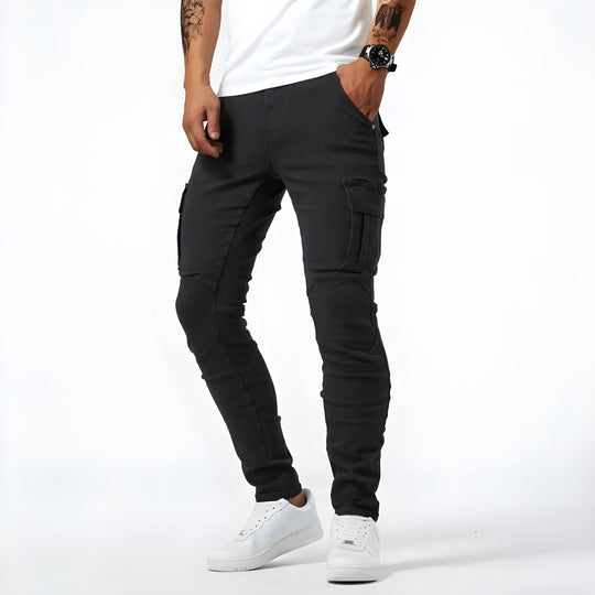 Heidi-Mode | Stretch Denim Cargo-Hose
