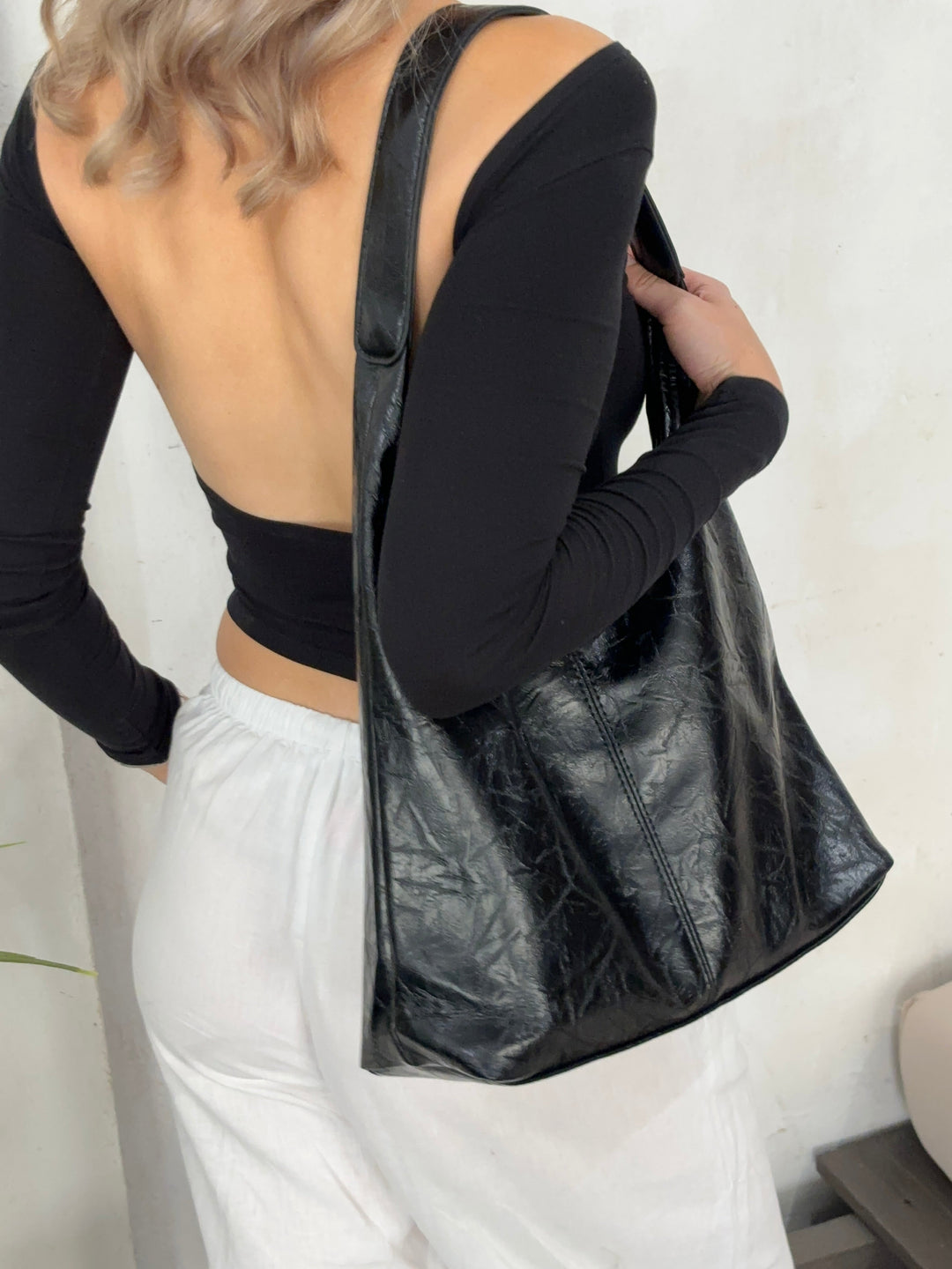 Distressed Leather Tote