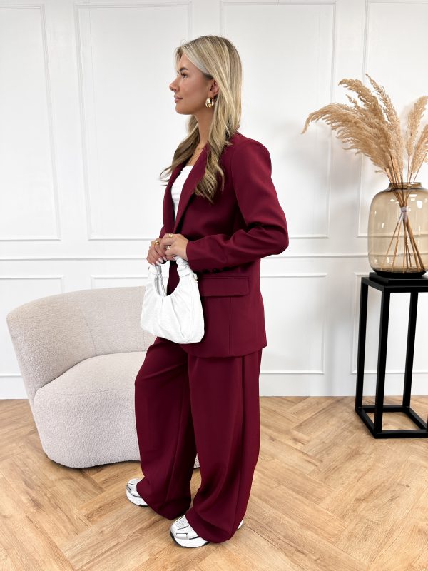 Heidi-Mode | Eleganter Bordeaux Blazer