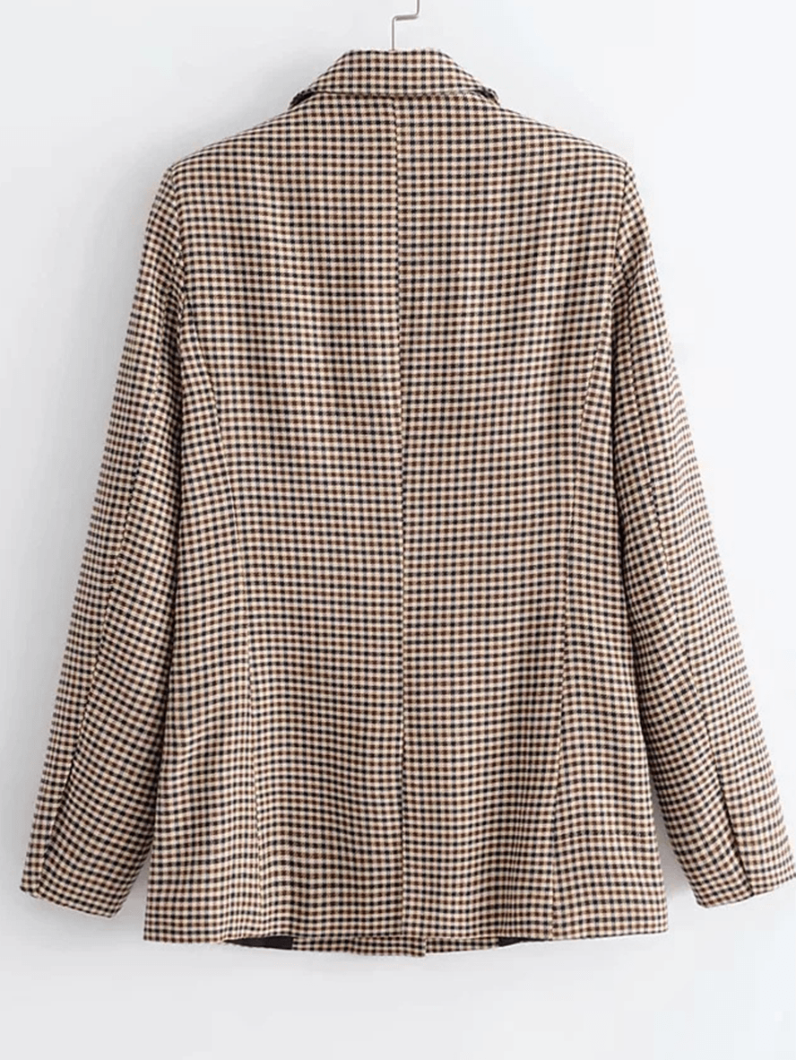 Heidi-Mode | Damen Lässiger Baumwoll Blazer mit Praktischen Taschen